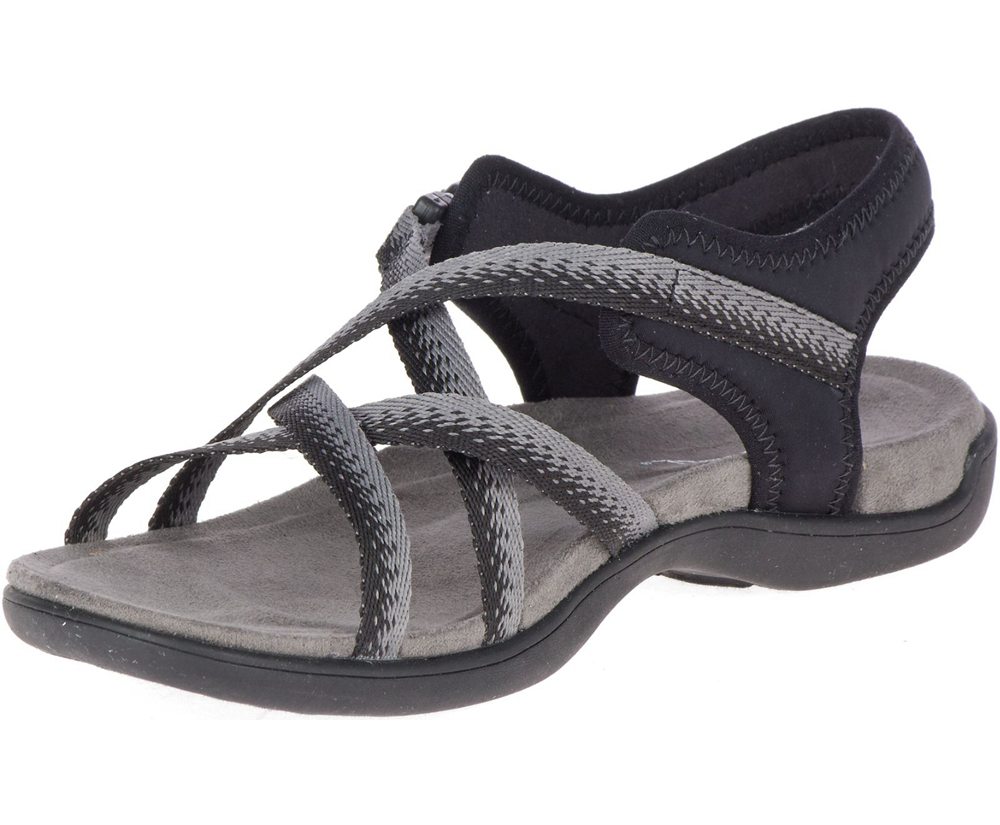 Sandalias Mujer - Merrell District Muri Lattice - Negras/Gris - UYIG-54928